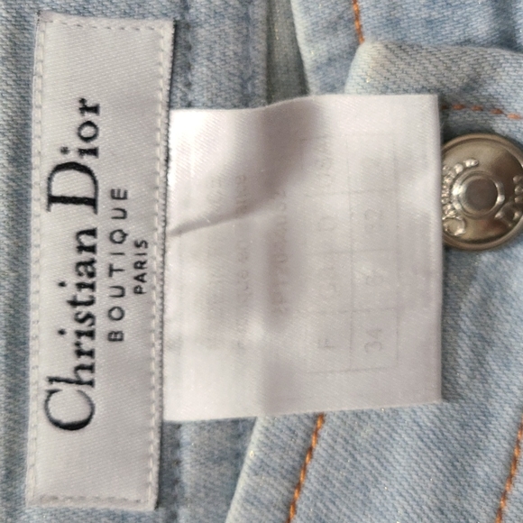 Vintage Dior button-down jeans with glitter - Picture 2 of 7